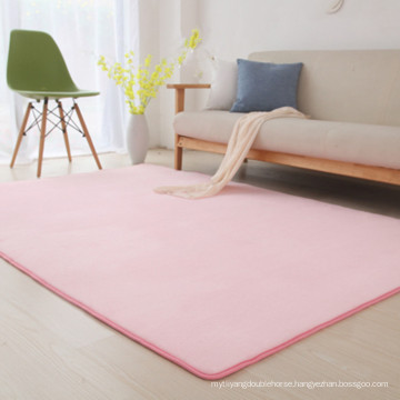 thin pile washable microfiber flannel floor carpet